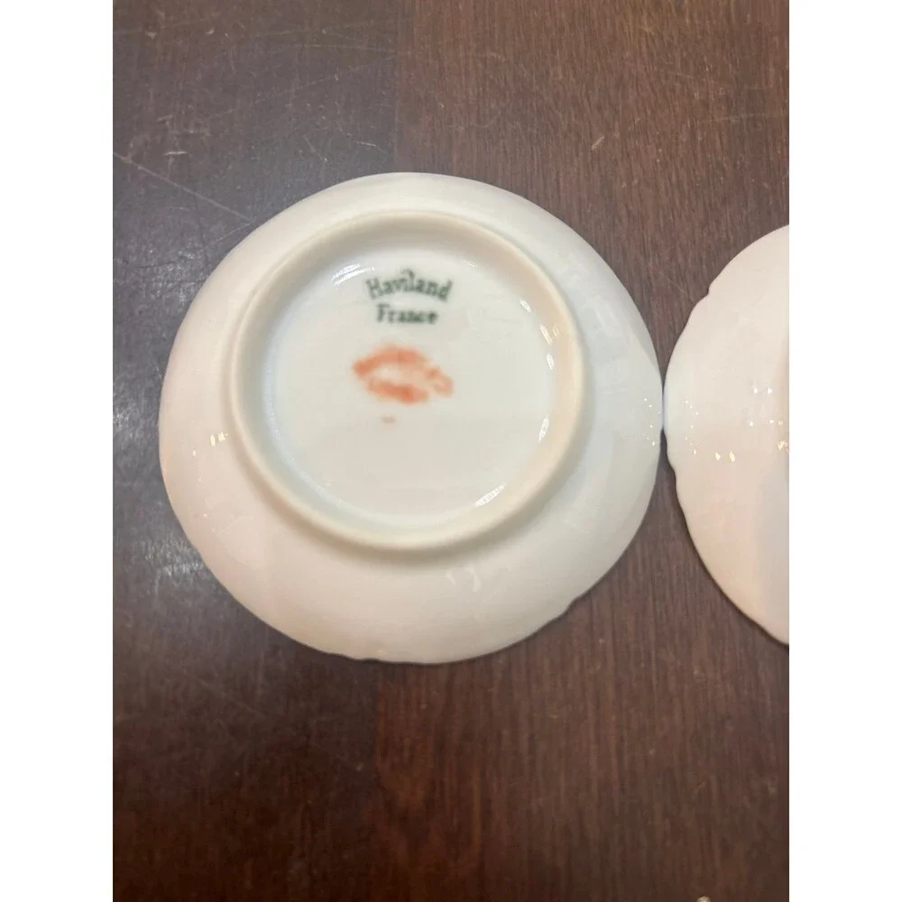 H&C Limoges Gold Clover Leaf Schleiger Butter Pats